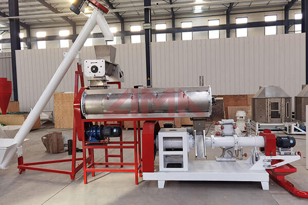 single screw fish feed extruder